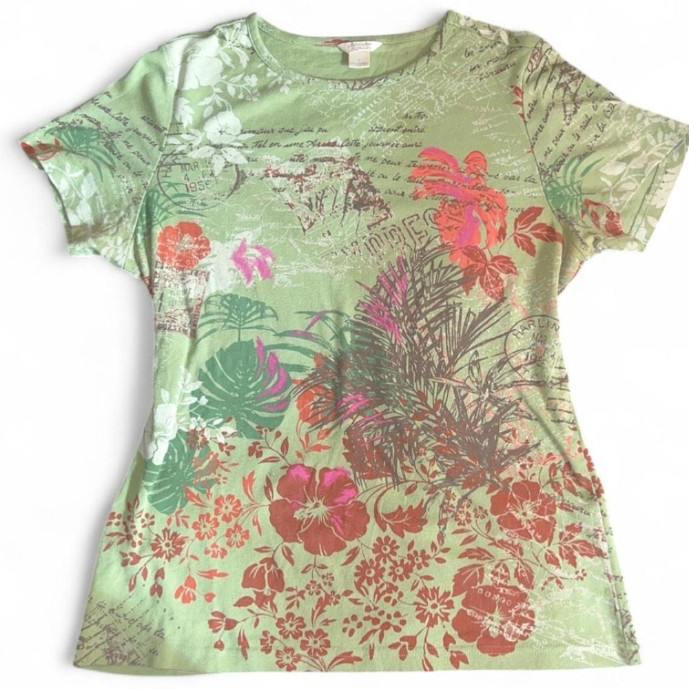 Beachy Boho Floral Graphic T-Shirt